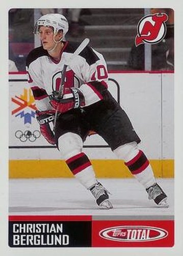 #223 Christian Berglund - New Jersey Devils - 2002-03 Topps Total Hockey