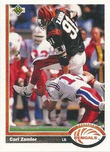 #223 Carl Zander - Cincinnati Bengals - 1991 Upper Deck Football