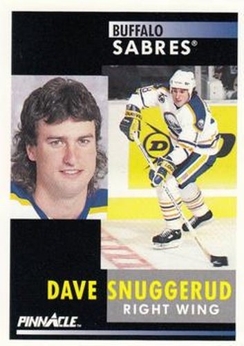 #223 Dave Snuggerud - Buffalo Sabres - 1991-92 Pinnacle Hockey