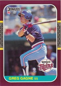 #223 Greg Gagne - Minnesota Twins - 1987 Donruss Opening Day Baseball