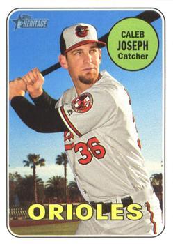 #223 Caleb Joseph - Baltimore Orioles - 2018 Topps Heritage Baseball