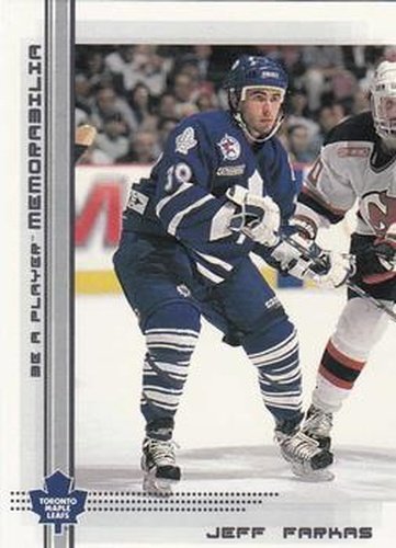 #223 Jeff Farkas - Toronto Maple Leafs - 2000-01 Be a Player Memorabilia Hockey