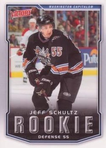 #223 Jeff Schultz - Washington Capitals - 2007-08 Upper Deck Victory Hockey