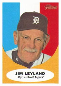 #223 Jim Leyland - Detroit Tigers - 2010 Topps Heritage Baseball