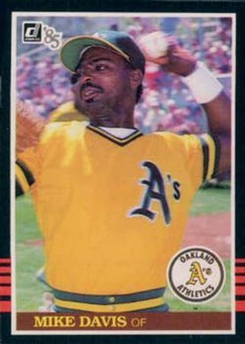 #223 Mike Davis - Oakland Athletics - 1985 Donruss Baseball