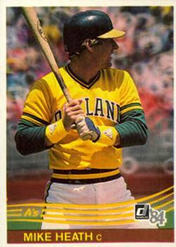 #223 Mike Heath - Oakland Athletics - 1984 Donruss Baseball