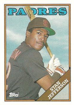 #223 Stan Jefferson - San Diego Padres - 1988 Topps Baseball