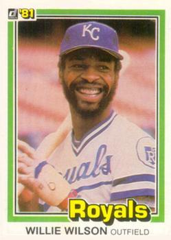 #223 Willie Wilson - Kansas City Royals - 1981 Donruss Baseball