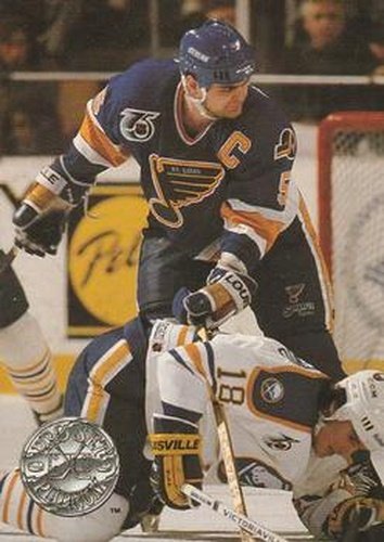 #223 Garth Butcher - St. Louis Blues - 1991-92 Pro Set Platinum Hockey