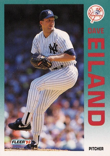 #223 Dave Eiland - New York Yankees - 1992 Fleer Baseball
