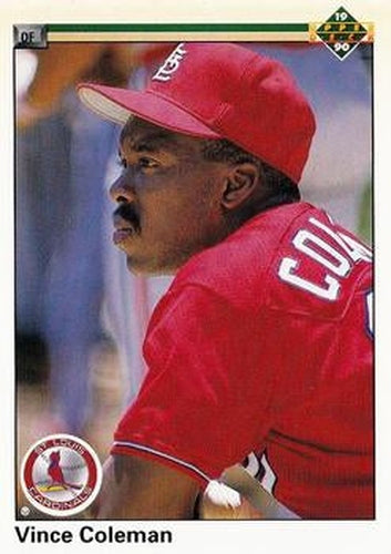 #223 Vince Coleman - St. Louis Cardinals - 1990 Upper Deck Baseball