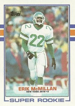 #223 Erik McMillan - New York Jets - 1989 Topps Football