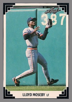 #223 Lloyd Moseby - Detroit Tigers - 1991 Leaf Baseball