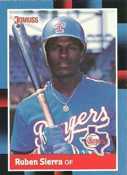 #223 Ruben Sierra - Texas Rangers - 1988 Donruss Baseball