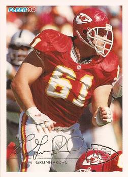 #223 Tim Grunhard - Kansas City Chiefs - 1994 Fleer Football