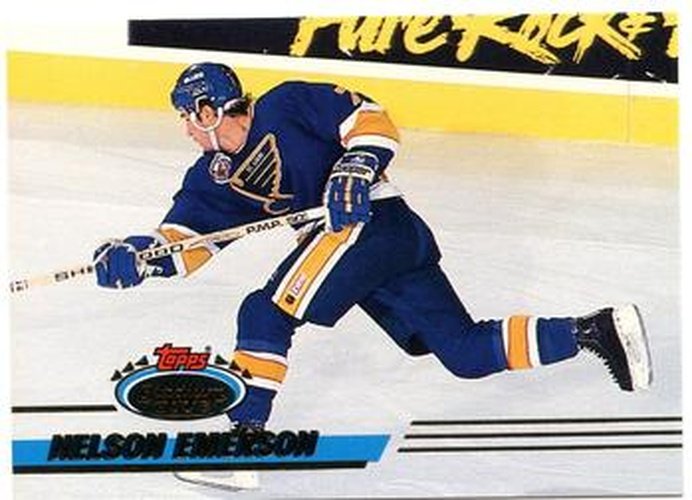 #223 Nelson Emerson - St. Louis Blues - 1993-94 Stadium Club Hockey
