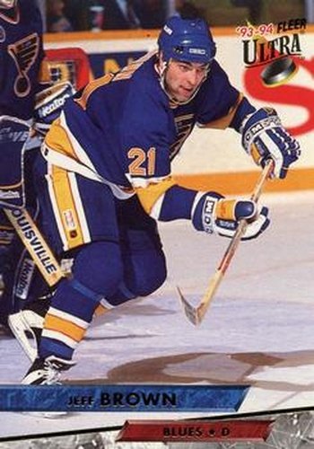 #223 Jeff Brown - St. Louis Blues - 1993-94 Ultra Hockey