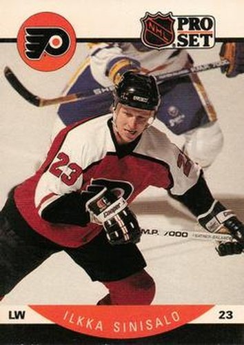 #223 Ilkka Sinisalo - Philadelphia Flyers - 1990-91 Pro Set Hockey