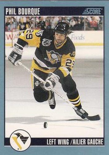 #223 Phil Bourque - Pittsburgh Penguins - 1992-93 Score Canadian Hockey