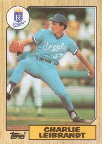 #223 Charlie Leibrandt - Kansas City Royals - 1987 Topps Baseball