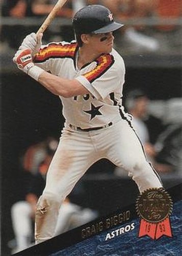#223 Craig Biggio - Houston Astros - 1993 Leaf Baseball
