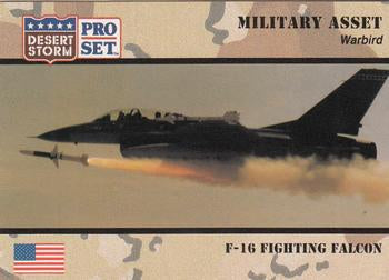 #223 F-16 Fighting Falcon - 1991 Pro Set Desert Storm