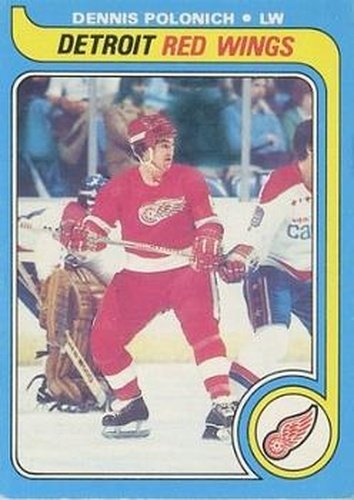 #224 Dennis Polonich - Detroit Red Wings - 1979-80 O-Pee-Chee Hockey