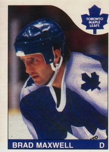 #224 Brad Maxwell - Toronto Maple Leafs - 1985-86 O-Pee-Chee Hockey