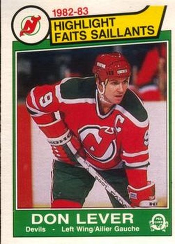 #224 Don Lever - New Jersey Devils - 1983-84 O-Pee-Chee Hockey