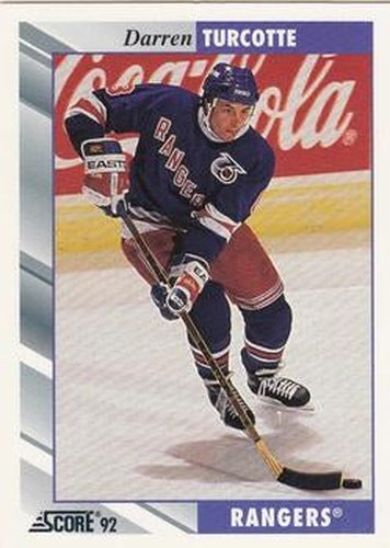 #224 Darren Turcotte - New York Rangers - 1992-93 Score USA Hockey