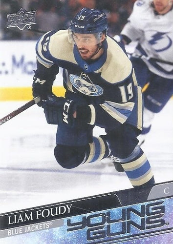 #224 Liam Foudy - Columbus Blue Jackets - 2020-21 Upper Deck Hockey