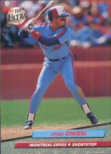 #224 Spike Owen - Montreal Expos - 1992 Ultra Baseball