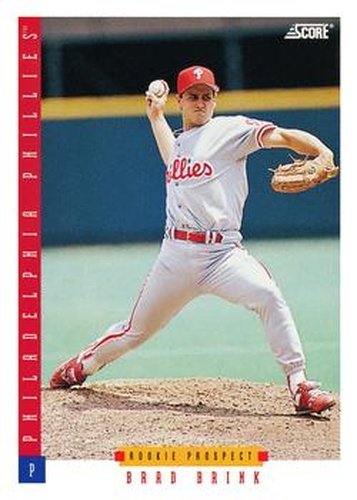 #224 Brad Brink - Philadelphia Phillies - 1993 Score Baseball