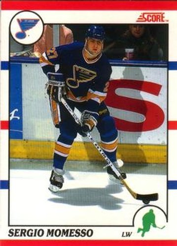 #224 Sergio Momesso - St. Louis Blues - 1990-91 Score Canadian Hockey