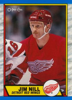#224 Jim Nill - Detroit Red Wings - 1989-90 O-Pee-Chee Hockey