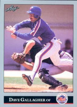 #224 Dave Gallagher - New York Mets - 1992 Leaf Baseball