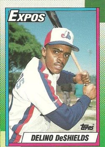 #224 Delino DeShields - Montreal Expos - 1990 O-Pee-Chee Baseball