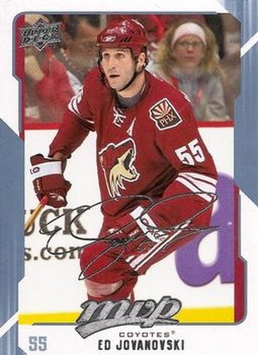 #224 Ed Jovanovski - Phoenix Coyotes - 2008-09 Upper Deck MVP Hockey