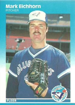 #224 Mark Eichhorn - Toronto Blue Jays - 1987 Fleer Baseball