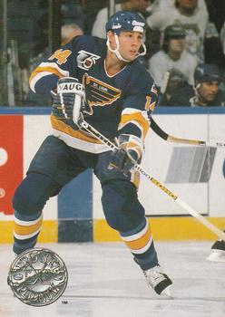 #224 Paul Cavallini - St. Louis Blues - 1991-92 Pro Set Platinum Hockey