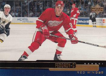 #224 Sergei Fedorov - Detroit Red Wings - 1999-00 Upper Deck Hockey