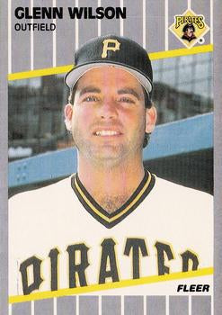 #224 Glenn Wilson - Pittsburgh Pirates - 1989 Fleer Baseball