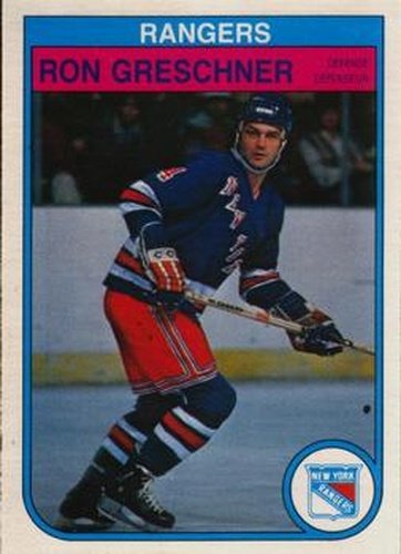 #224 Ron Greschner - New York Rangers - 1982-83 O-Pee-Chee Hockey