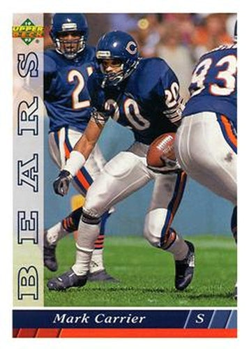 #224 Mark Carrier - Chicago Bears - 1993 Upper Deck Football