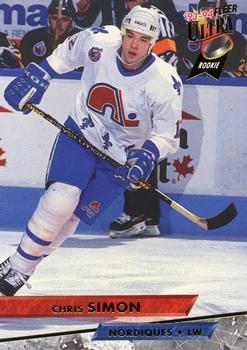 #224 Chris Simon - Quebec Nordiques - 1993-94 Ultra Hockey