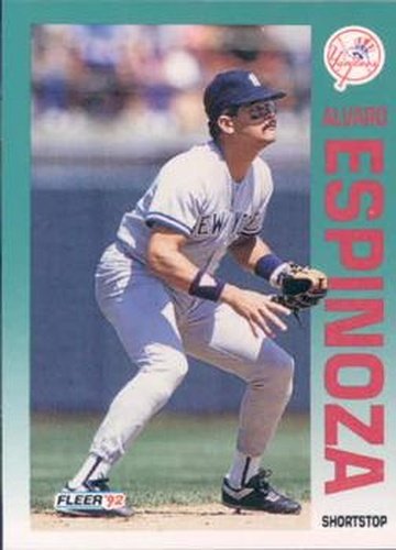 #224 Alvaro Espinoza - New York Yankees - 1992 Fleer Baseball