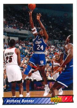 #224 Anthony Bonner - Sacramento Kings - 1992-93 Upper Deck Basketball