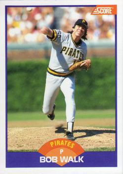 #224 Bob Walk - Pittsburgh Pirates - 1989 Score Baseball
