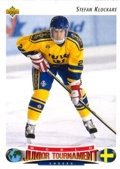 #224 Stefan Klockare - Sweden - 1992-93 Upper Deck Hockey
