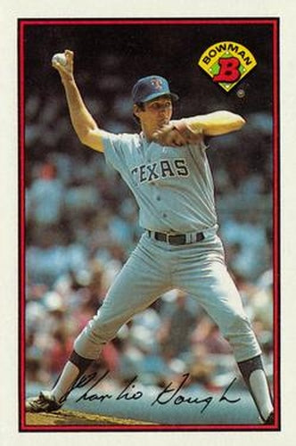 #224 Charlie Hough - Texas Rangers - 1989 Bowman Baseball